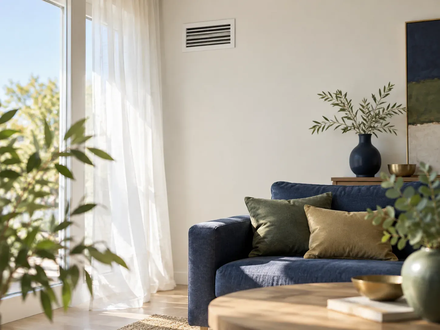 Grille de ventilation intérieure et circulation d’air suggérée sans marque